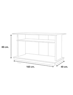 Mueble de TV armable Hogare de melamina
