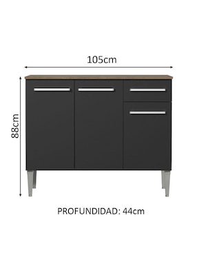 Gabinete armable Emilly Madesa de MDP