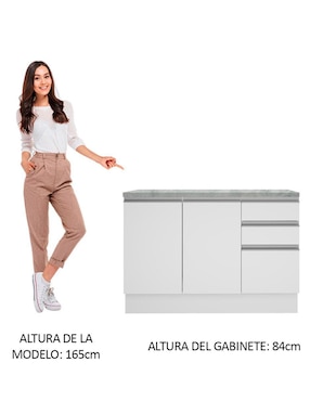 Gabinete armable Glamy Madesa de MDP