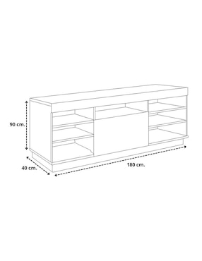 Mueble de TV armable Oviedo Hogare de melamina