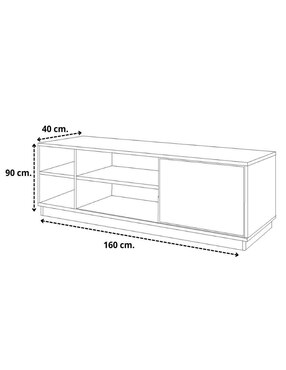 Mueble de TV armable Hogare de melamina