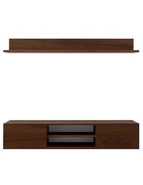 Mueble flotante para TV armable Hogare de melamina