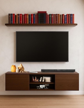 Mueble flotante para TV armable Hogare de melamina