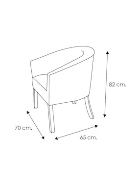 Comedor Vaniglam para 4 personas de cristal