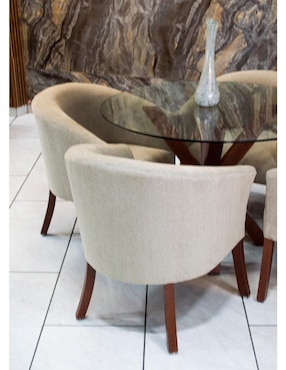 Comedor Vaniglam para 4 personas de cristal