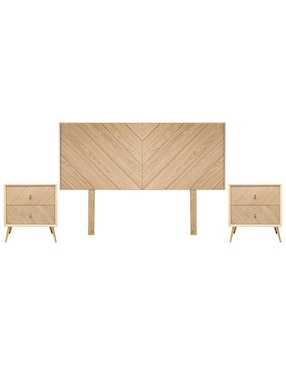 Set cabecera Chevron Sochic de melamina