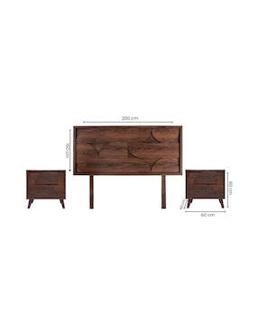 Set cabecera Mid Moon Sochic de melamina