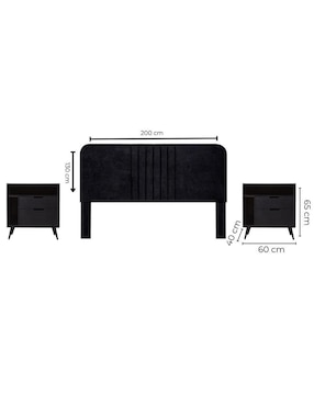 Set cabecera Noar + Mae Sochic de melamina