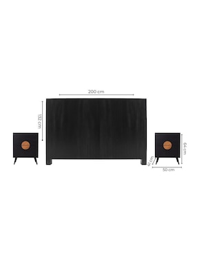 Set cabecera Pliseé + Aura Sochic de melamina