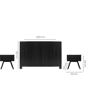 Set cabecera Pliseé Sochic de melamina