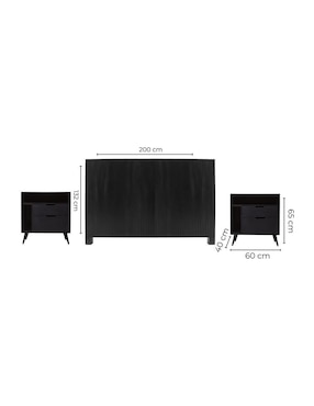 Set cabecera Pliseé + Mae Sochic de melamina
