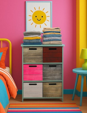 Cajonera Hogare de madera pino