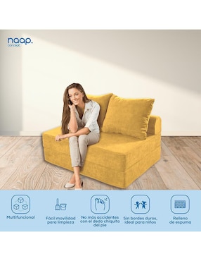 Sofá cama armable flex matrimonial plegable Naap Concept de espuma comprimida