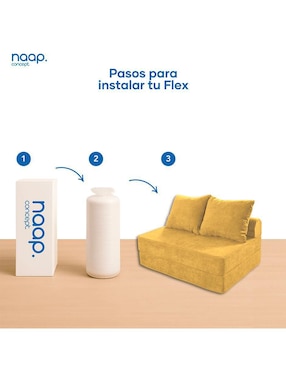 Sofá cama armable flex matrimonial plegable Naap Concept de espuma comprimida