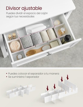 Gabinete armable Helan Songmics Home de MDF