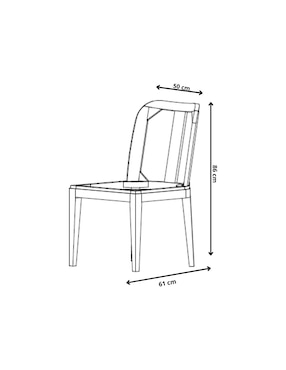 Silla Bassis Madecor de madera adulto