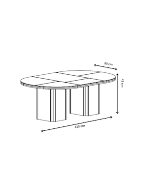 Mesa de centro Bassis Madecor de madera