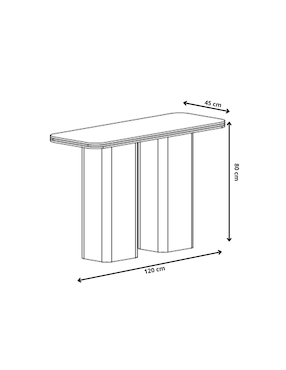 Mesa auxiliar Basis Madecor de madera