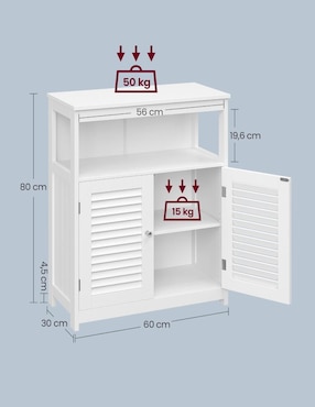 Gabinete armable Saggio Songmics Home de MDF