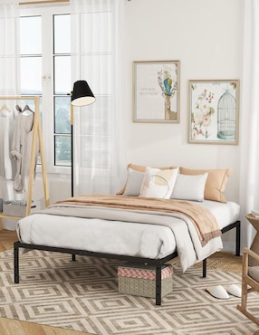 Base para cama armable Kiela Home Make de metal Queen size