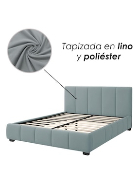 Cama Acolchada Ilios Innova de madera