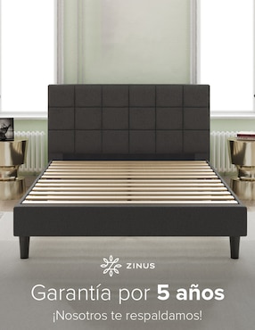 Base para cama armable Leo Zinus de chapa madera