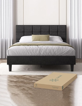 Base para cama armable Leo Zinus de chapa madera