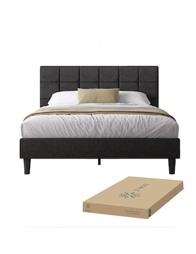 Base para cama armable Leo Zinus de chapa madera