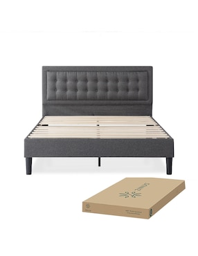 Base para cama armable Dachelle Zinus de chapa madera