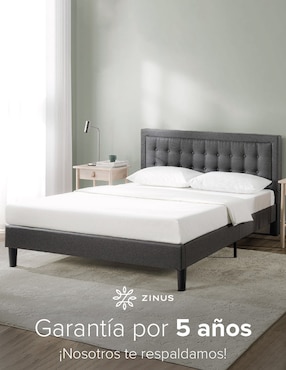 Base para cama armable Dachelle Zinus de chapa madera