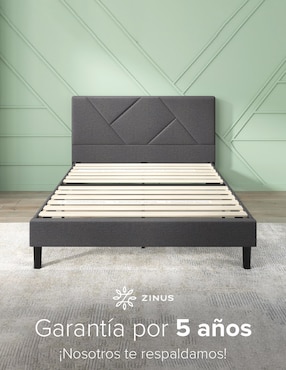 Base para cama armable Judy Zinus de chapa madera