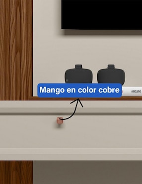 Mueble flotante para TV armable Alvorada Bossa de MDF