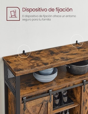 Gabinete armable Daxton Songmics Home de madera con metal