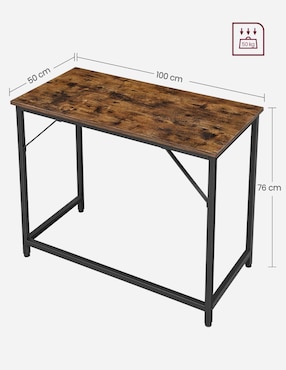Escritorio armado Brandon Songmics Home de madera