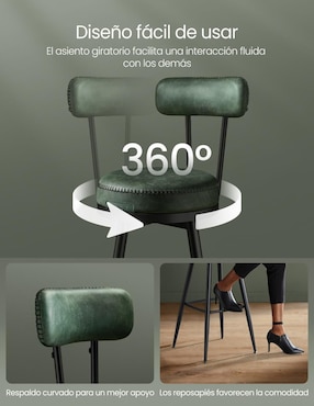 Juego de bancos Ekho Songmics Home de metal