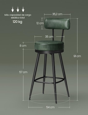 Juego de bancos Ekho Songmics Home de metal