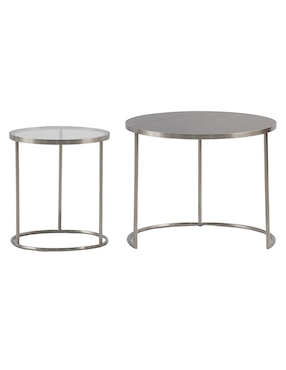 Set mesa de centro Dawood de metal