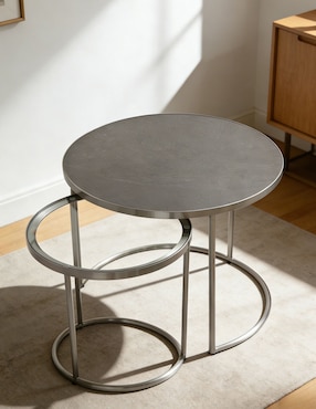 Set mesa de centro Dawood de metal