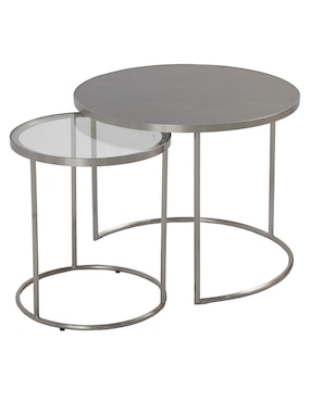 Set mesa de centro Dawood de metal