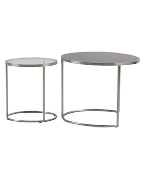 Set mesa de centro Dawood de metal
