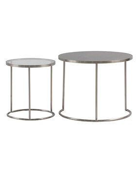 Set mesa de centro Dawood de metal