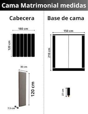 Cama Moder Luxury Article Wall Furniture Paneling de tela