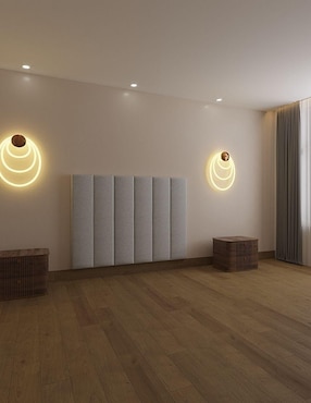 Cama Moder Luxury Article Wall Furniture Paneling de tela