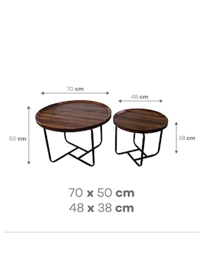 Mesa de acento armable Mesas Redondas Anidadles Ideen