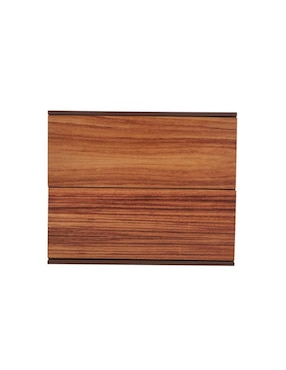 Set buró Amarella Sochic de chapa madera