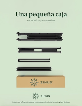 Base para cama armable Caleb Zinus de acero inoxidable