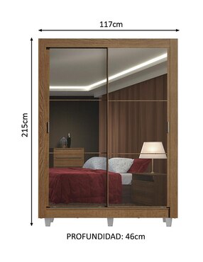 Ropero armable Madesa Denver 10945Z2ECP de aglomerado