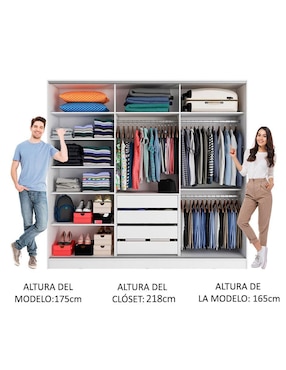 Ropero Madesa Royale 11639B2E1R de MDF