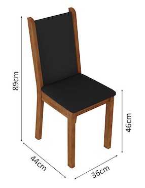 Comedor Moscou Plus Madesa para 4 personas de MDP