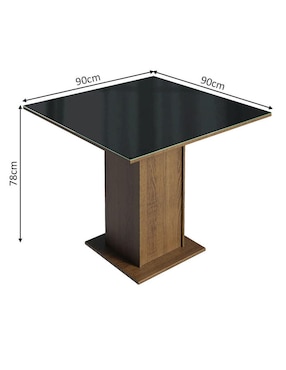 Comedor Moscou Plus Madesa para 4 personas de MDP